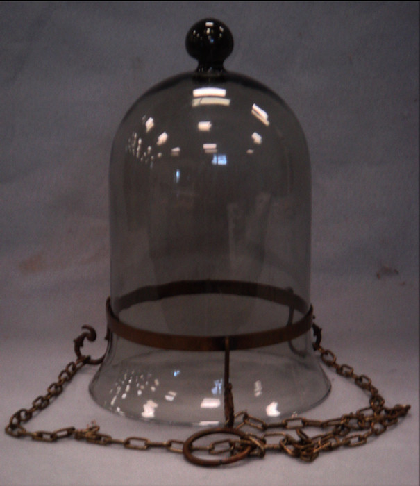 Appraisal: Blown glass hall lamp tall Estimate -