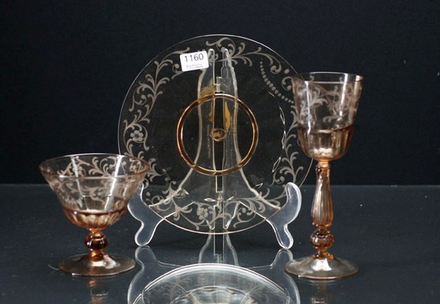 Appraisal: A collection of tinted glassware