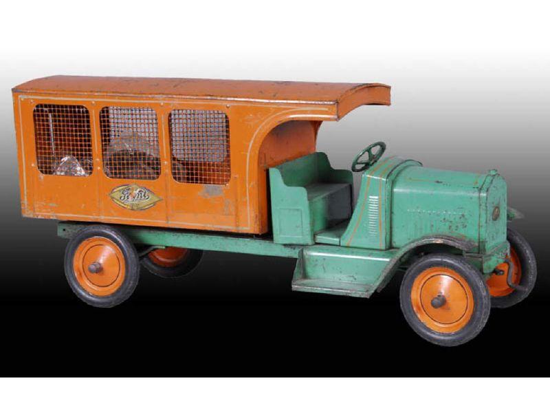 Appraisal: Pressed Steel American National Express Truck Toy Description '' L