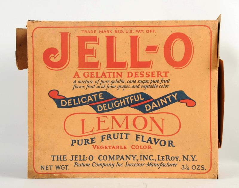 Appraisal: B Lemon Jell-O Store Display Box This large Jell-O box