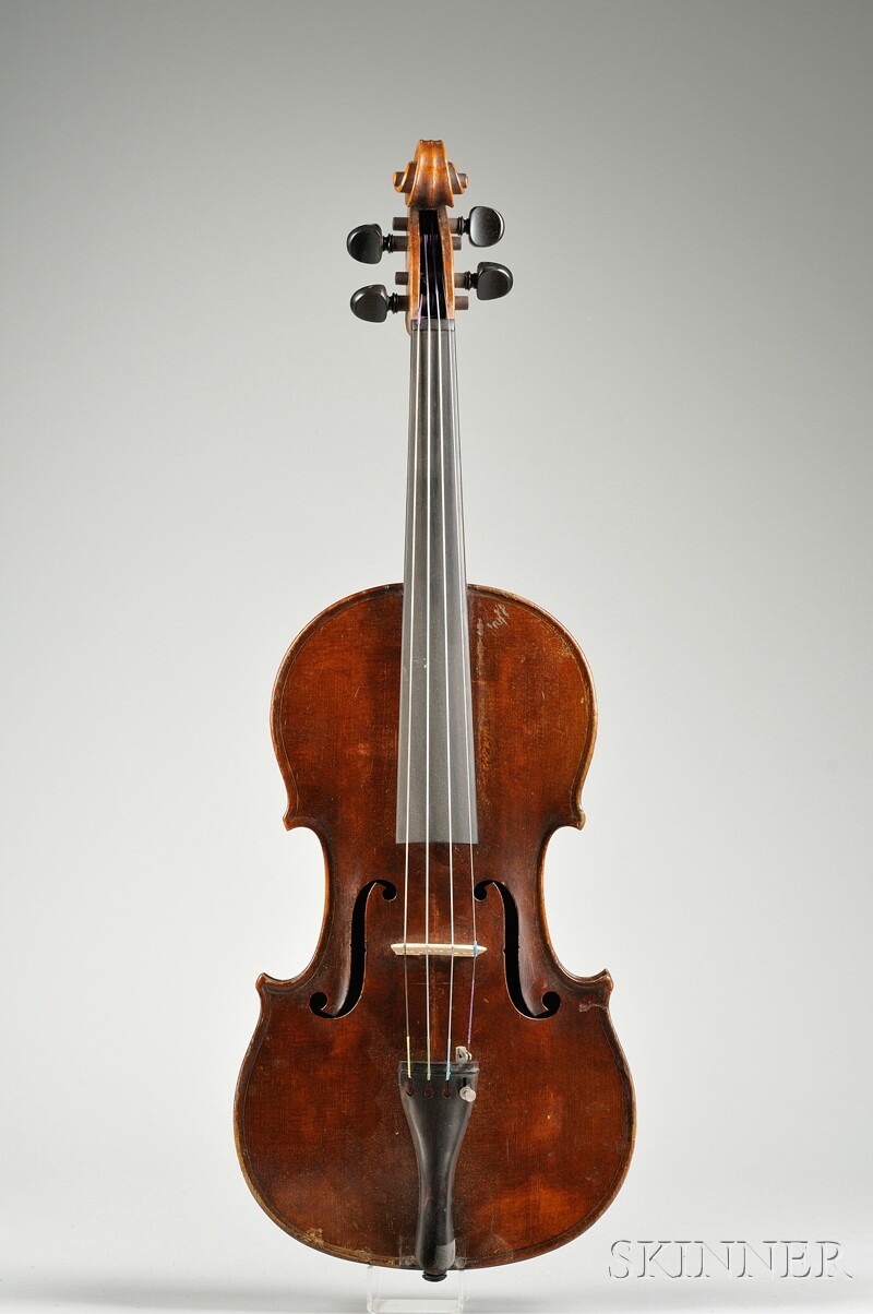 Appraisal: French Violin Nicolas Workshop c branded internally length of back