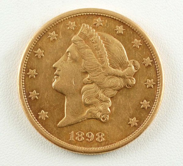 Appraisal: -S Liberty Head Double Eagle gold piece CONDITION Extremely Fine