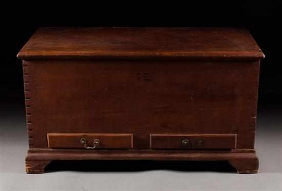 Appraisal: Federal stained poplar blanket chest Mid-Atlantic States late th century