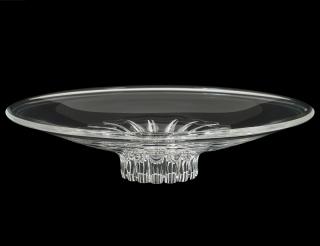 Appraisal: STEUBEN CRYSTAL SUNFLOWER BOWL American Signed Designed by Eric Hilton