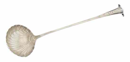 Appraisal: A George III Silver Ladle John Lampfert London with a