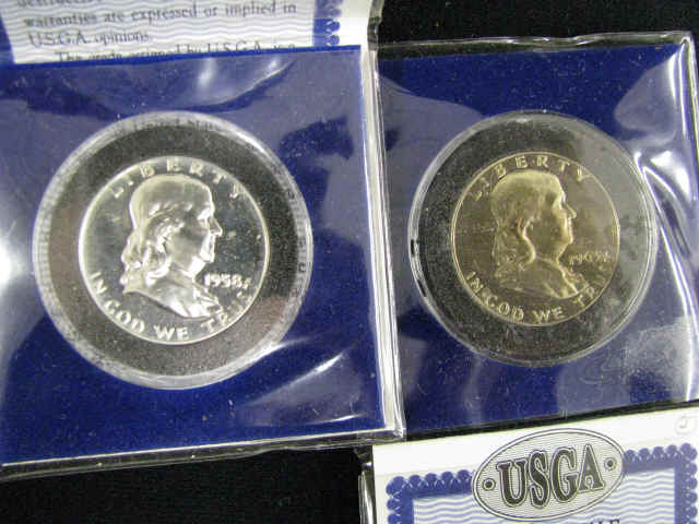 Appraisal: U S Proof Franklin Half Dollars and Proof Cameo with