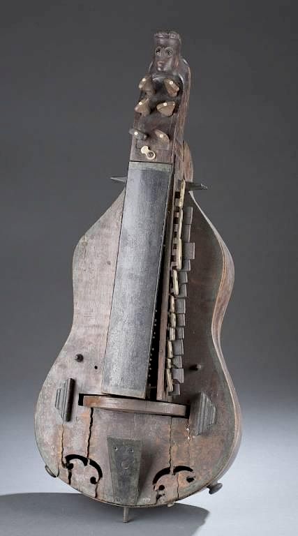 Appraisal: Hurdy-gurdy Organistrum th century Hurdy-gurdy Organistrum th century France Mechanically