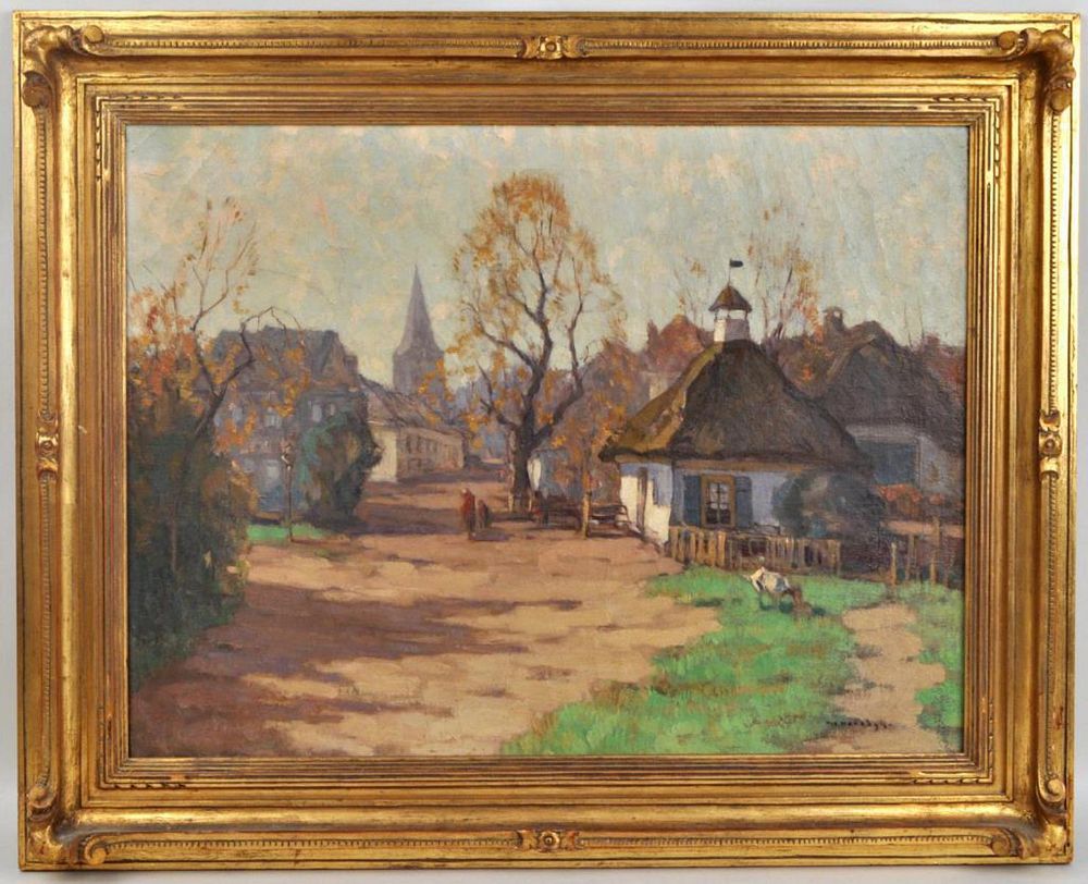 Appraisal: Willem Frederik Noordijk Village and Goat O C Dutch -