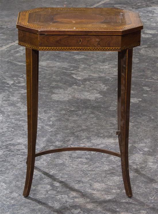 Appraisal: Sale Lot A Regency Style Sewing Table th century having