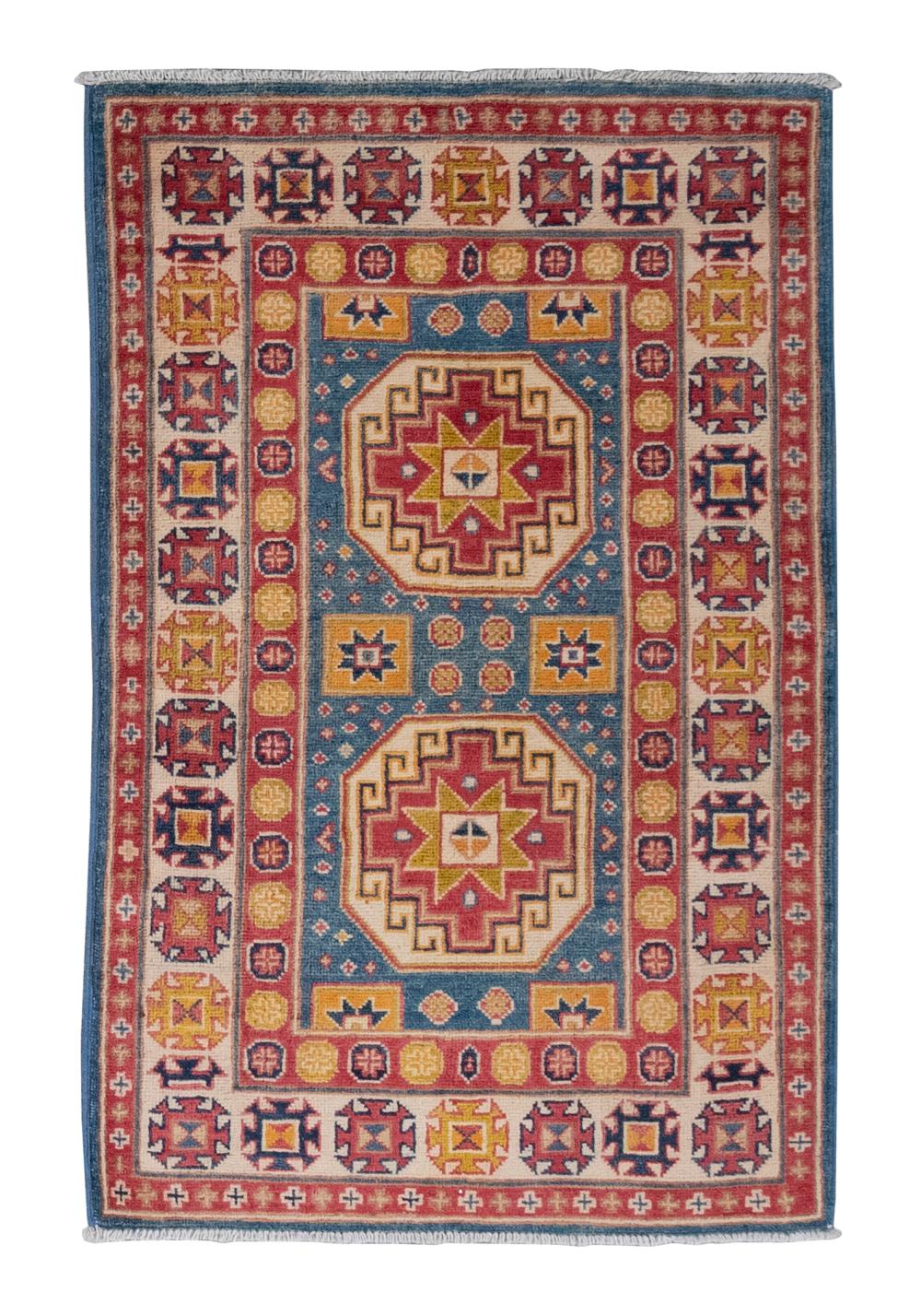 Appraisal: KAZAK DESIGN RUG X ST CENTURYKAZAK DESIGN RUG ' X