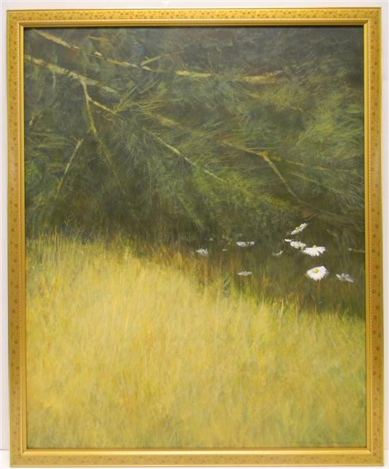 Appraisal: William Thomson Connecticut th C oil on canvas ''Field'' signed