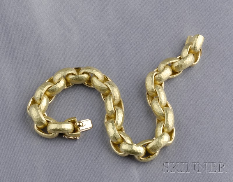 Appraisal: kt Gold Bracelet Paloma Picasso Tiffany Co Italy composed of