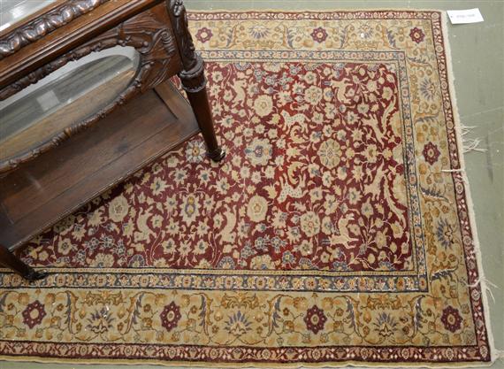 Appraisal: KAISERY CARPET antique Important traces of wear x cm