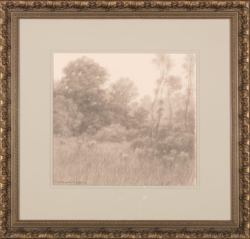 Appraisal: Richard Kelso American Mississippi th c Landscape charcoal on paper