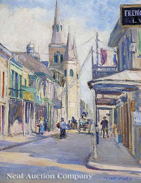 Appraisal: Jessie Barrows Jones American - Chartres Street with a View