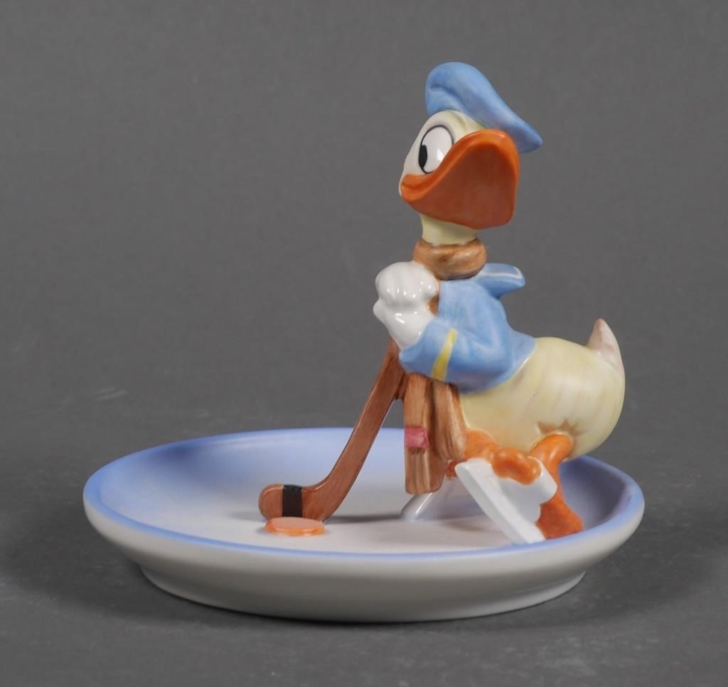 Appraisal: Hummel Donald Duck Hockey Player Purchased at Disney Goebel auction