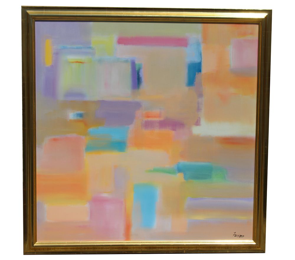 Appraisal: Frederick Faviano th C Abstract Painting Frederick Faviano th C