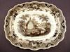 Appraisal: PLATTER - Early th C large Staffordshire platter in Parisian