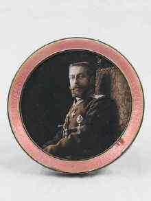 Appraisal: A silver and pink enamel circular picture frame hallmarks for