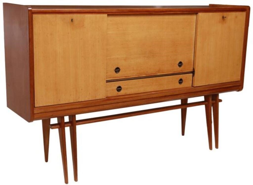 Appraisal: LARGE FRENCH MID-CENTURY MODERN SIDEBOARDFrench mid-century modern sideboard NF Ameublement