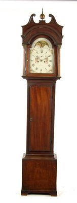 Appraisal: A late George III mahogany longcase clock with an eight