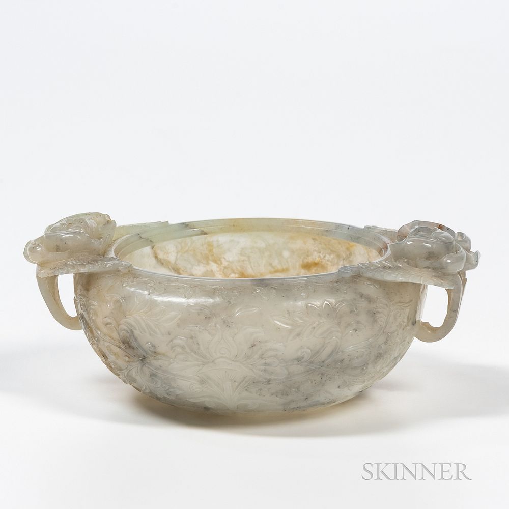 Appraisal: Jade Censer Jade Censer China Ming dynasty style compressed circular