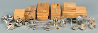 Appraisal: Japanese silver novelty salts pcs Large group of assorted Japanese