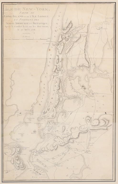 Appraisal: Map Paris Dentu - Ile de New-York Partie de Long-Island