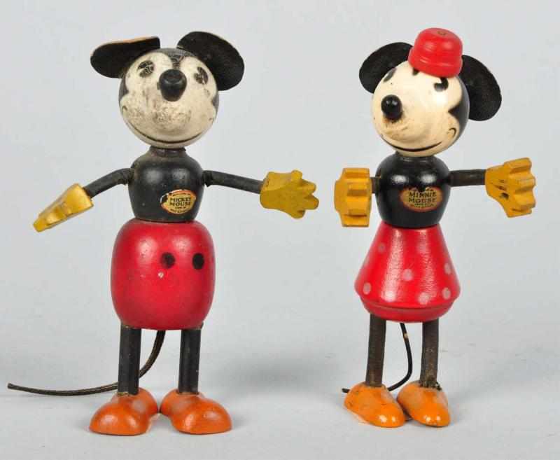 Appraisal: Disney Mickey Minnie Fun-E-Flex Figures Description Medium size variations Both