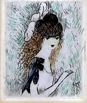 Appraisal: Marie Laurencin - Le Petite Color Etching Marie Laurencin -