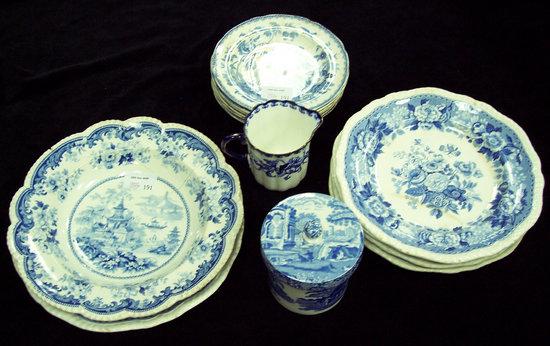 Appraisal: Sundry blue and white china