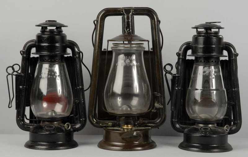 Appraisal: Lot of Kerosene Railroad Lanterns Description Includes two marked with