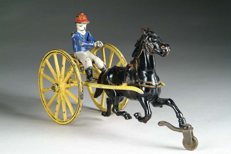 Appraisal: PRATT LETCHWORTH SULKY A winning horserace toy consisting of a