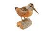 Appraisal: DECOY - Contemporary carved wooden broadbill Grouse decoy with glass