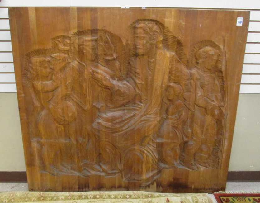 Appraisal: FREDERIC F LITTMAN HUNGARY OREGON - WOOD SCULPTURE Jesus and