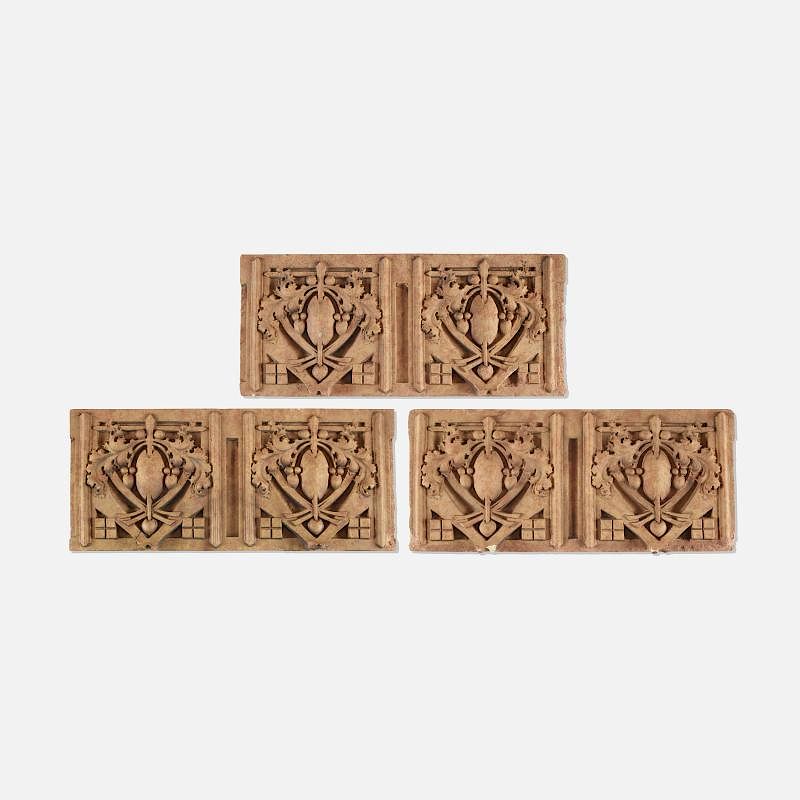 Appraisal: George Grant Elmslie set of three architectural elements from the