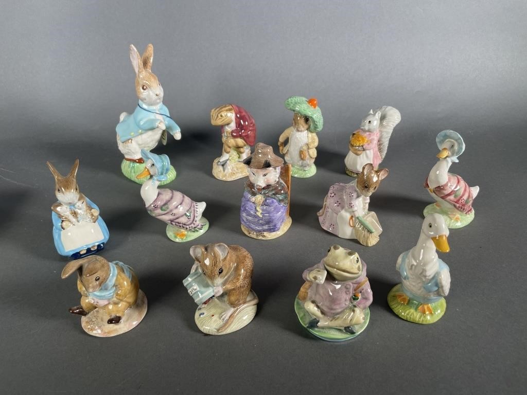 Appraisal: Lot of thirteen figurines including Royal Doulton and Royal Albert