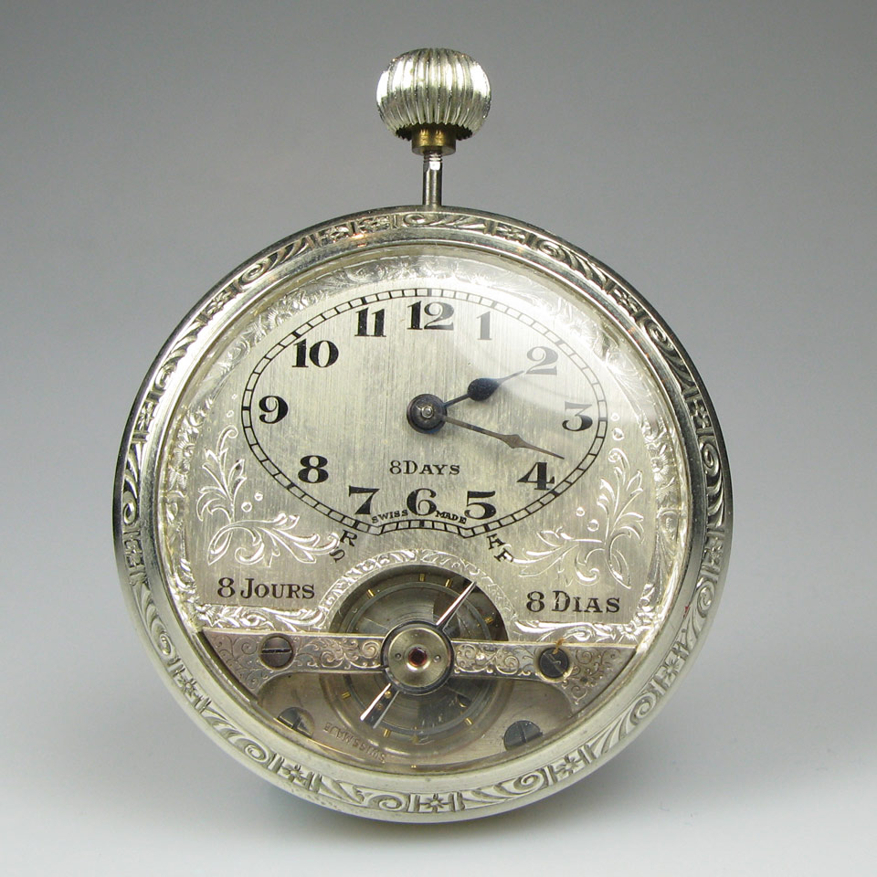 Appraisal: Swiss Day Openface Pocket Watch circa mm stemwound day jewel