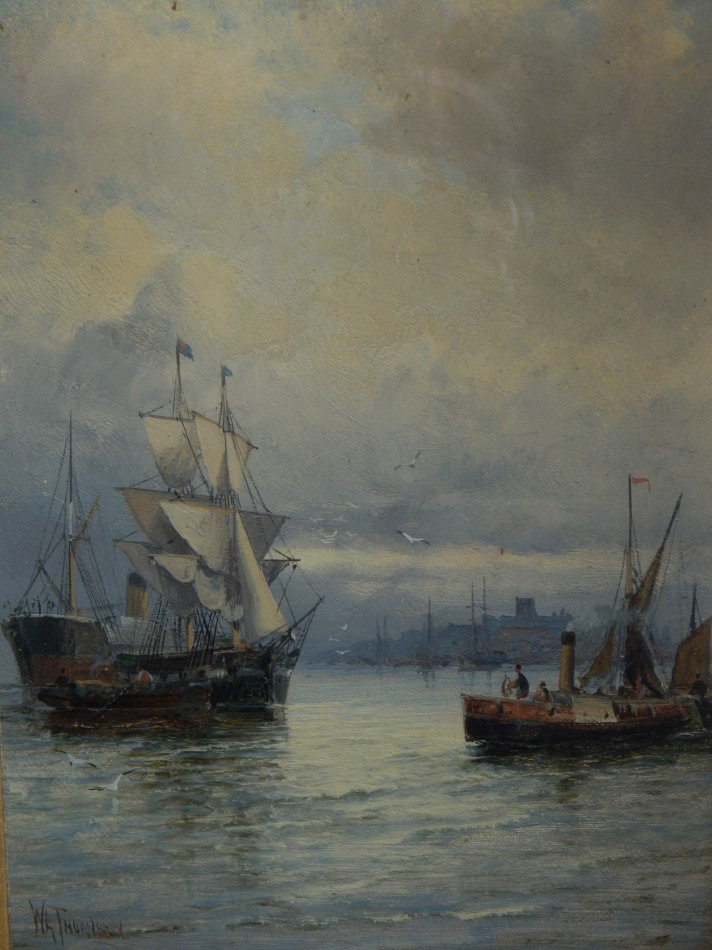 Appraisal: William Anslow Thornley act - Masted ships and steamer oil