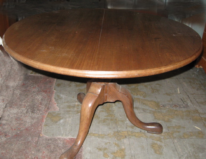 Appraisal: George III Mahogany Tea Table ca now reduced to coffee