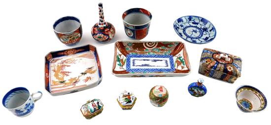 Appraisal: ASIAN Mostly th st C Imari porcelain dishware thirteen pieces