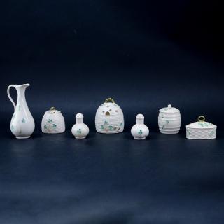 Appraisal: Collection of Miscellaneous Belleek Porcelain Tablewares Collection of Miscellaneous Belleek