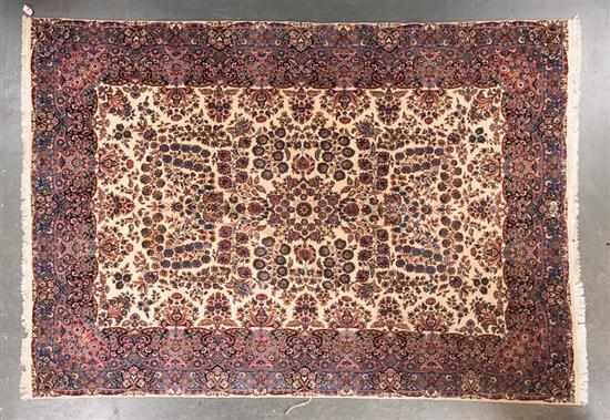 Appraisal: Kerman carpet Iran circa x Estimate - Good condition