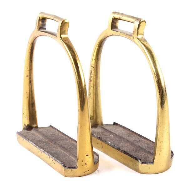 Appraisal: Early th Century US Cavalry Brass Stirrups Featured in this