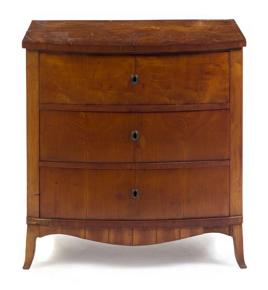 Appraisal: Sale Lot A Biedermeier Birch Chest of Drawers having a