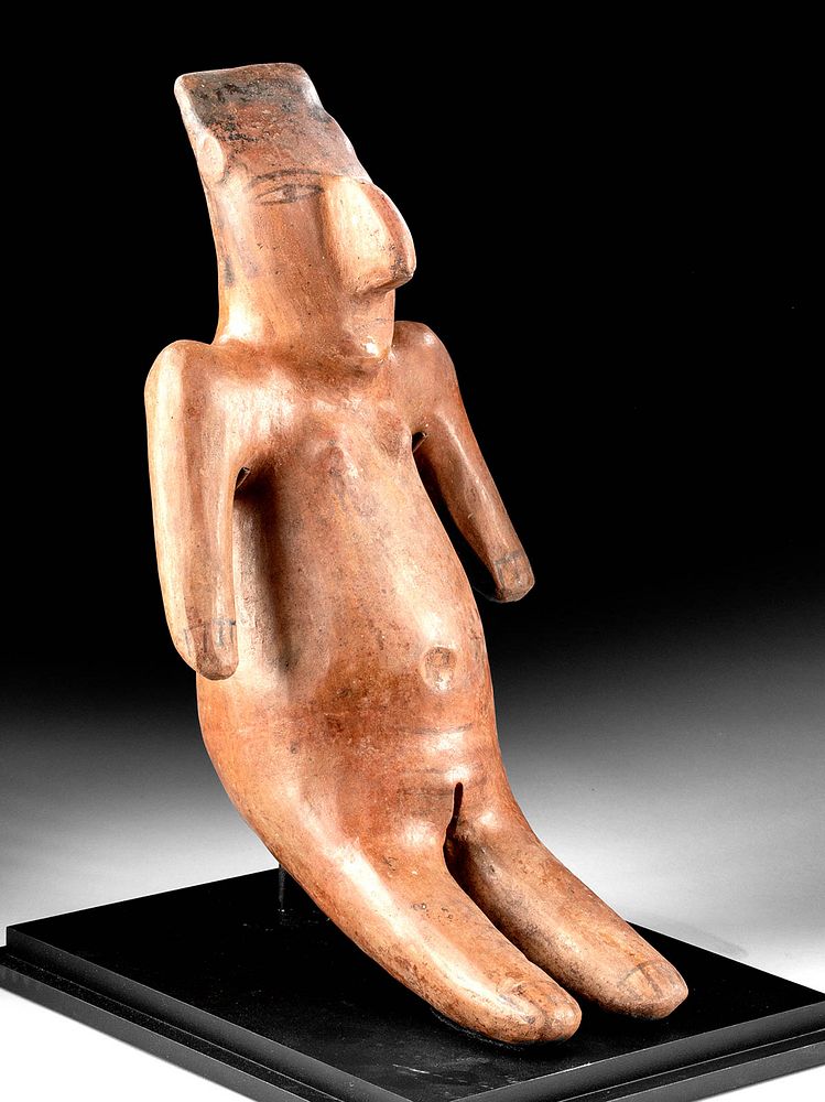 Appraisal: Rare Huge Nazca Polychrome Sitting Venus Figure Originally Listed At