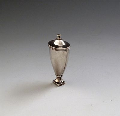 Appraisal: A George III silver nutmeg grater by Phipps and Robinson