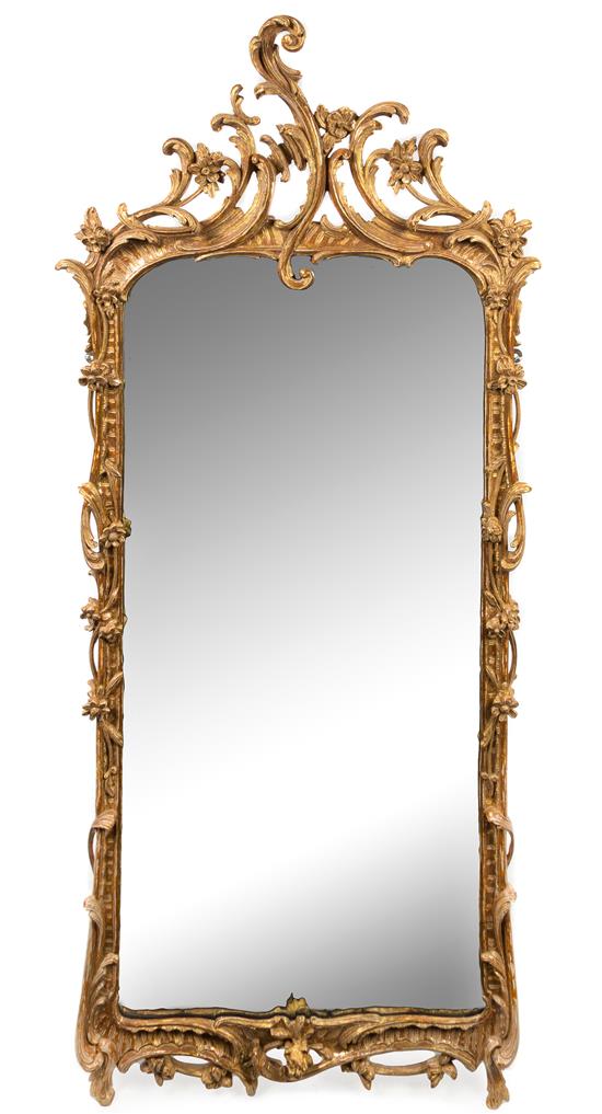 Appraisal: Sale Lot A Dutch Rococo Carved Giltwood Mirror mid- th