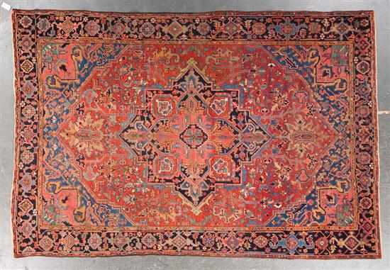 Appraisal: Antique Herez rug Persia circa x Estimate - Good condition