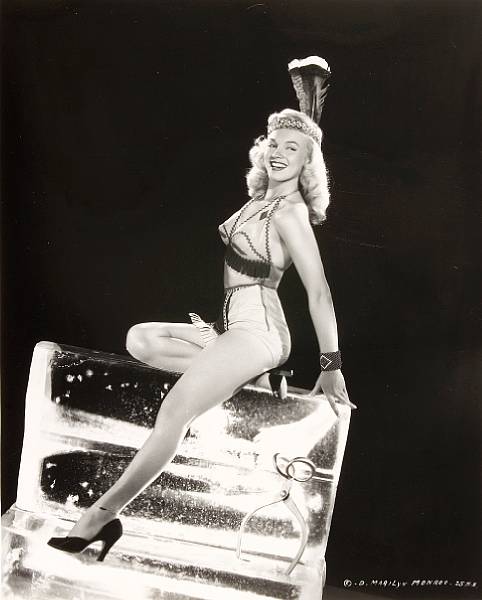 Appraisal: A Marilyn Monroe rare black and white publicity photograph A